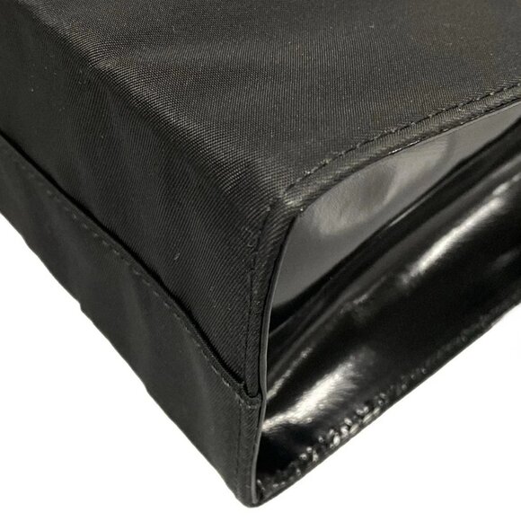 Auth PRADA - Black Nylon Leather Plastic Shoulder Bag - Picture 7 of 16